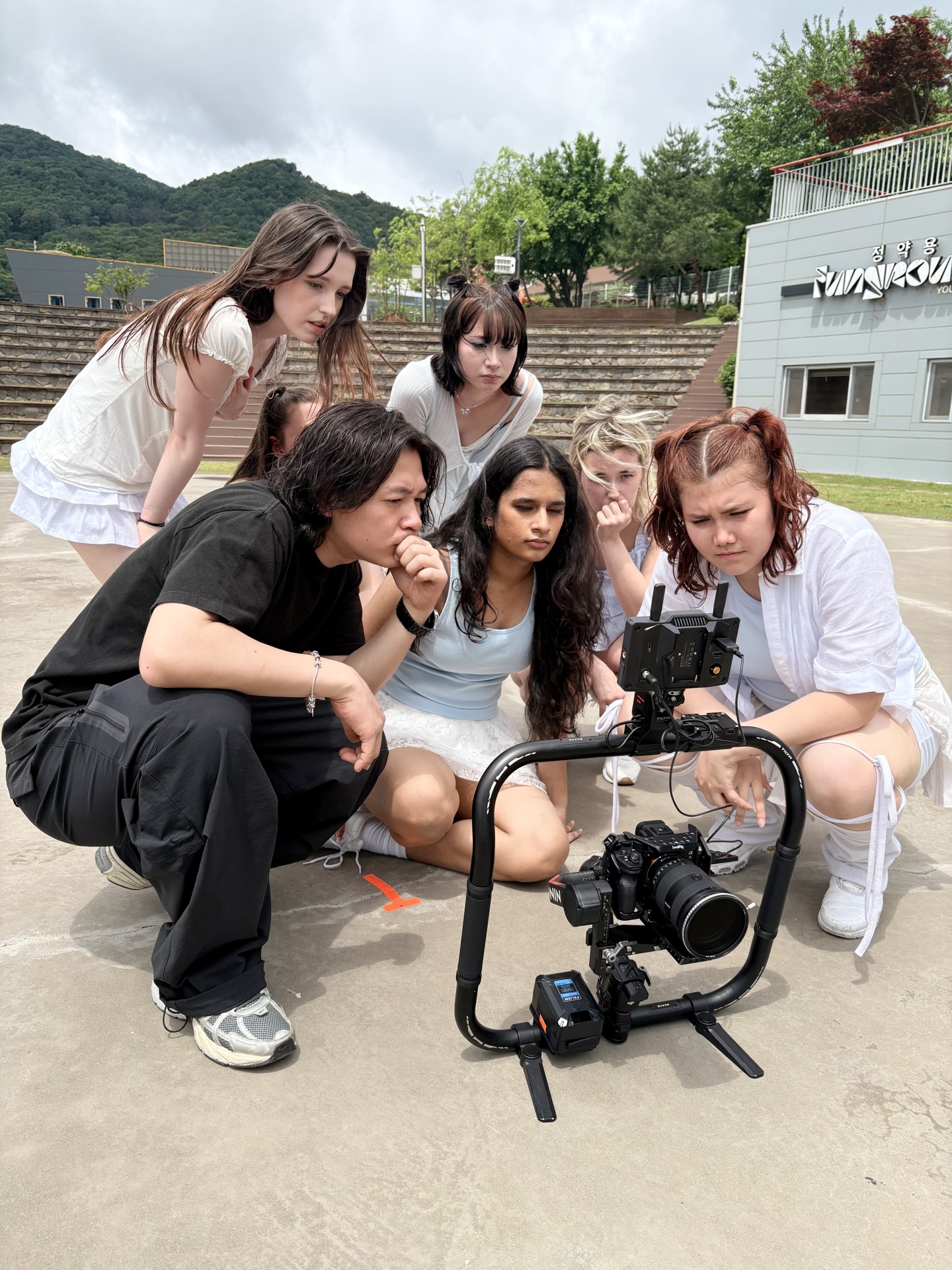 Filming a performance video