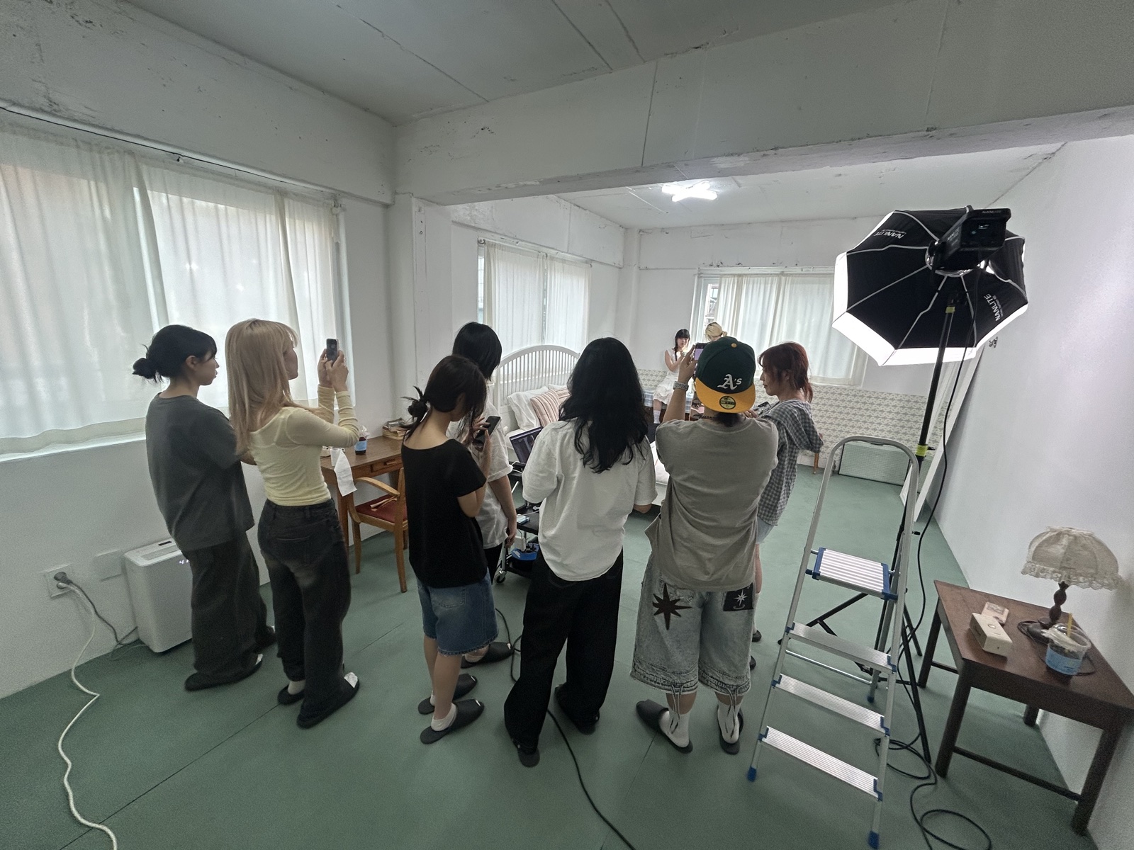 Participants working on a practical project