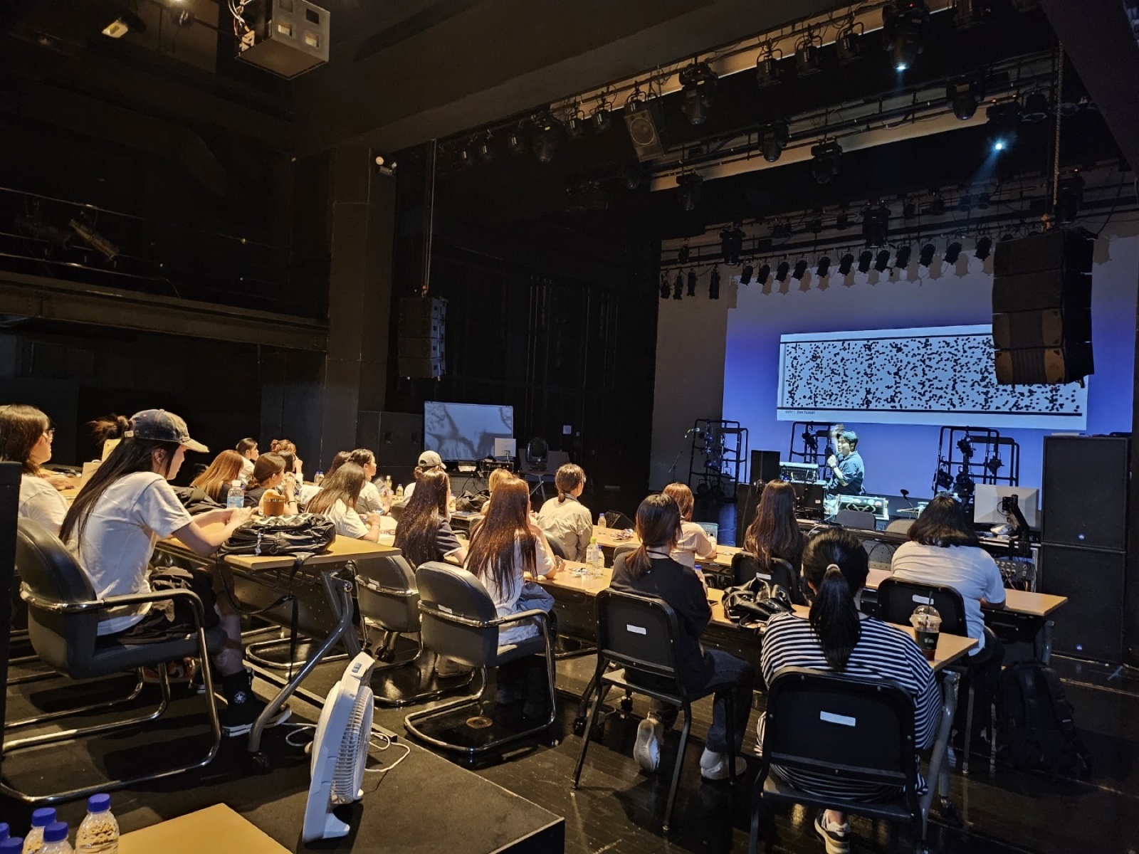 Training at a performance venue
