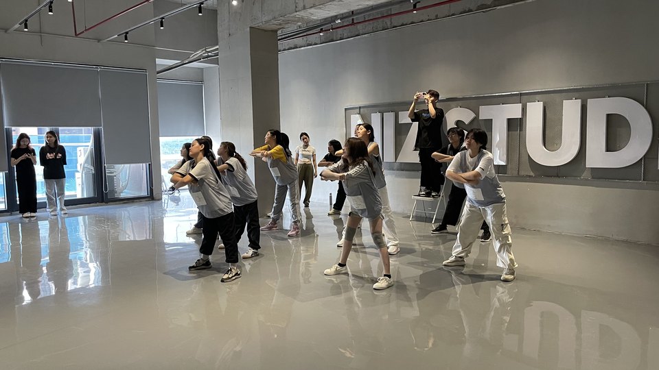 Dance class at the Niz Studio K-pop training camp in Vietnam
